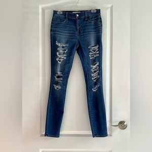 PACSUN SUPER STRETCH  WOMEN’S JEGGIN - BLUE - SIZE 27